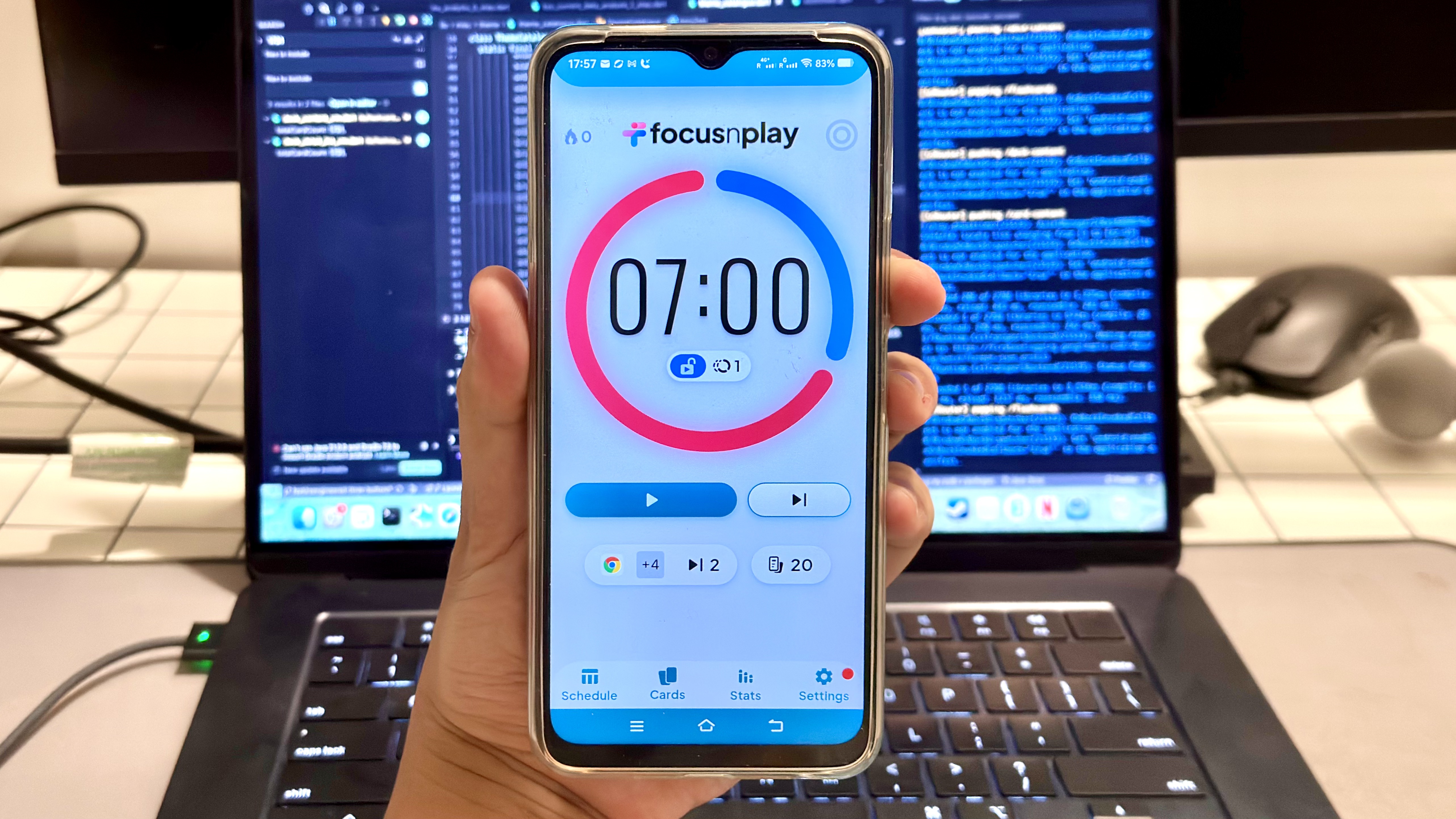 FocusNPlay on my phone.